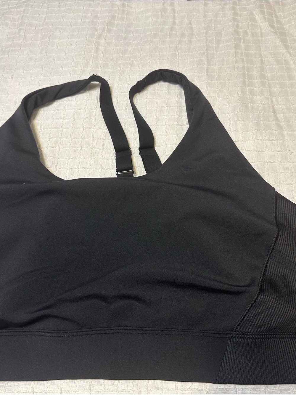 All in Motion Black Women's Sports Bralette - Supportive Strappy Design Size XL
